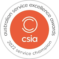 CSIA Australian Service Excellence Awards 2022 Service Champion.