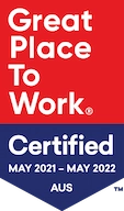 Great Place to Work Certified May 2021 – May 2022.
